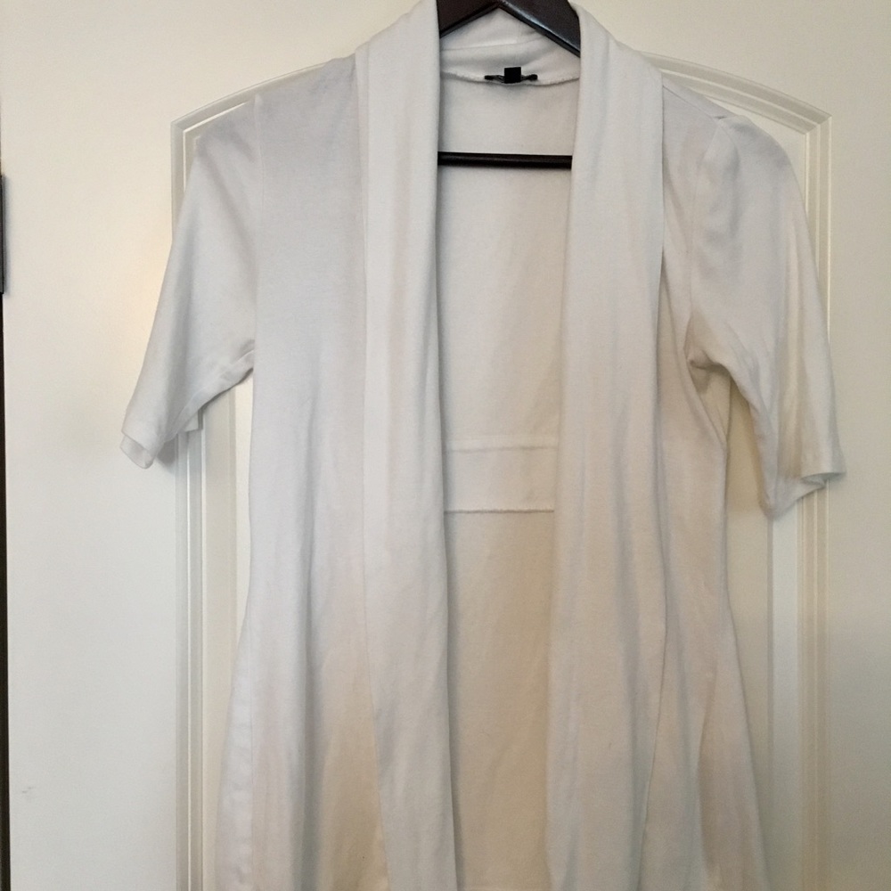 Express knit 1/3 sleeve open cardigan